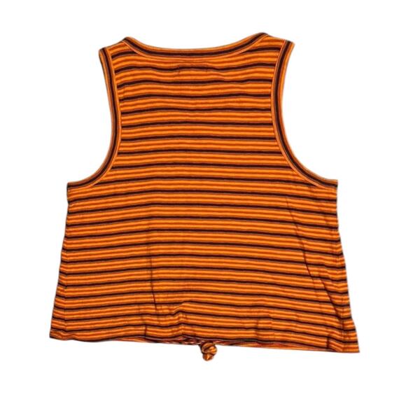 Madewell Orange Striped Tank Top - Picture 5 of 5